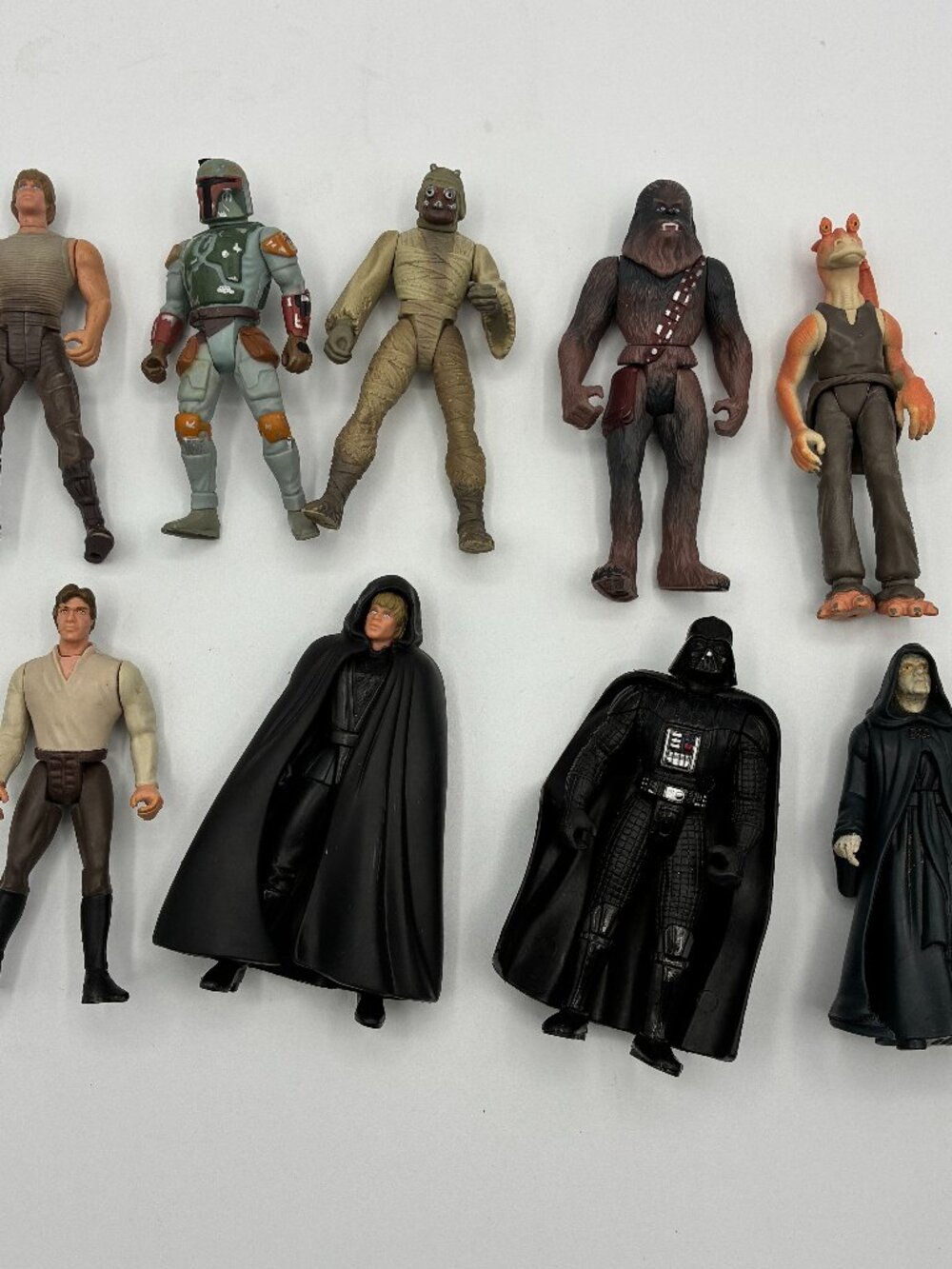 Vintage 1995-97 Kenner Star Wars Mandalorian Action Figures 4" Lot of 9